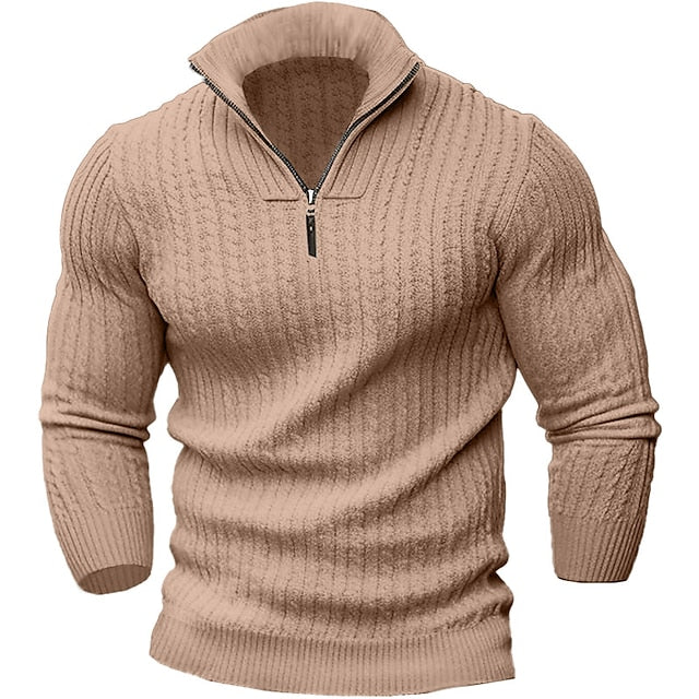 Sanji - Elegantní pánský zipper svetr