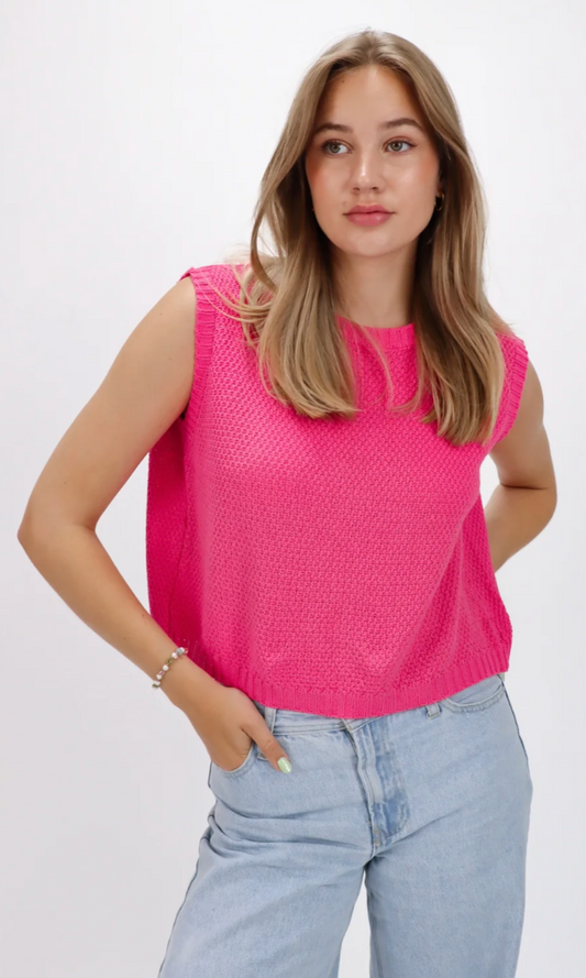 Irene – Pletený Top Otevřená Záda