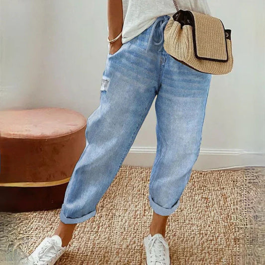 Nadia - Džíny Skinny Modré Klasické
