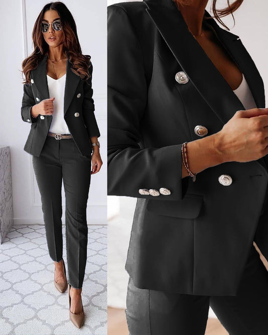 Maya - Stylový Blazer-Kalhotový Set