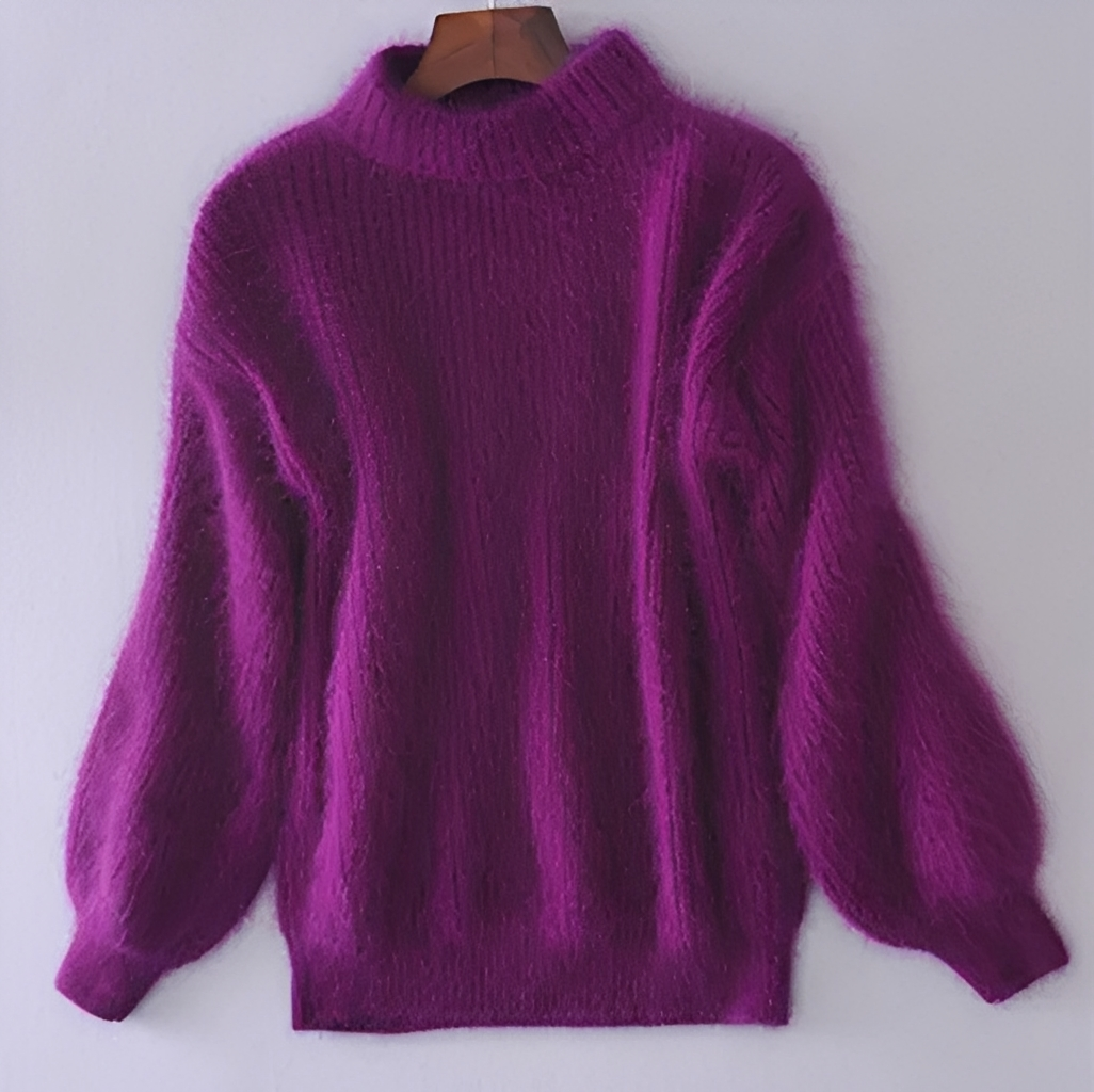 Brenda – Vintage svetr v angora stylu