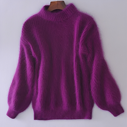 Brenda – Vintage svetr v angora stylu