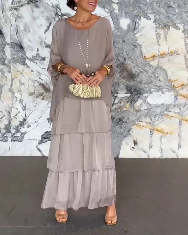 Evelyn - Elegantní šifonové šaty