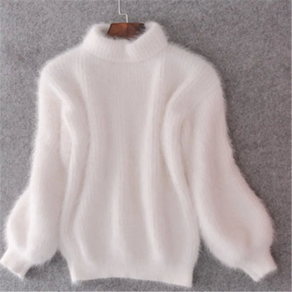 Brenda – Vintage svetr v angora stylu