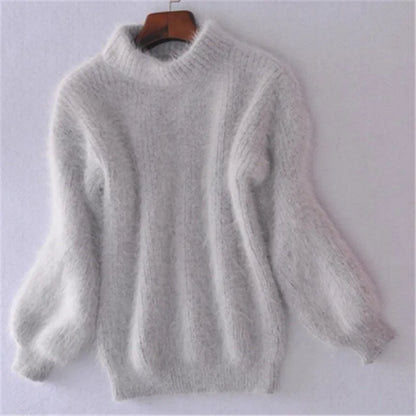 Brenda – Vintage svetr v angora stylu
