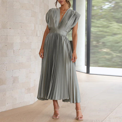 Anna - Elegantní dámské šaty bez rukávů s výstřihem do V