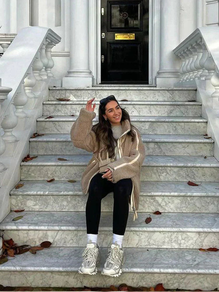 Daria – Kabát Teddy Oversize