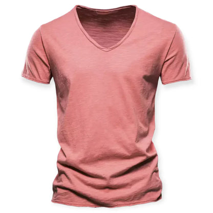 Archie - Pohodlné V-Neck Pánské Tričko Basic