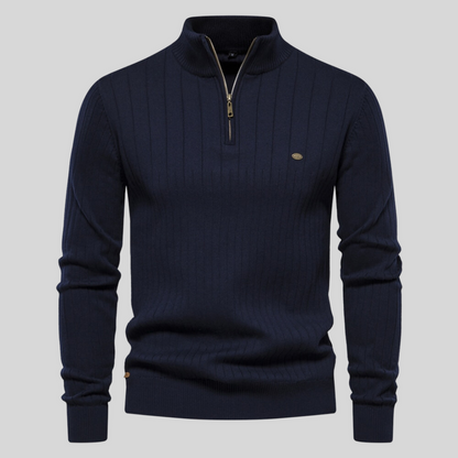 Zayne – Svetr Pohodlí s Poloviční Zip pro Každý Den