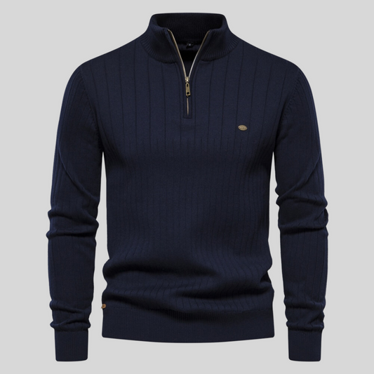 Zayne – Svetr Pohodlí s Poloviční Zip pro Každý Den
