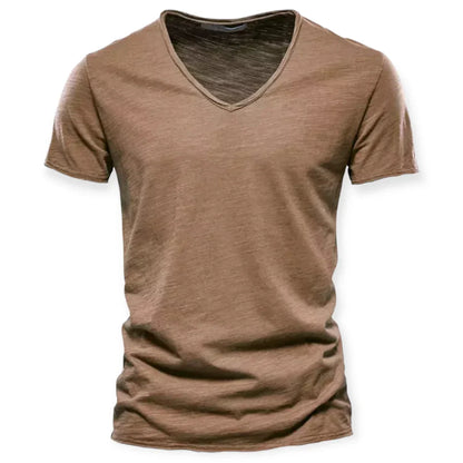 Archie - Pohodlné V-Neck Pánské Tričko Basic