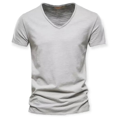 Archie - Pohodlné V-Neck Pánské Tričko Basic