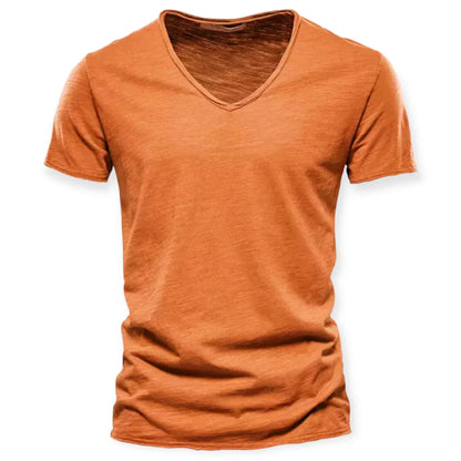 Archie - Pohodlné V-Neck Pánské Tričko Basic
