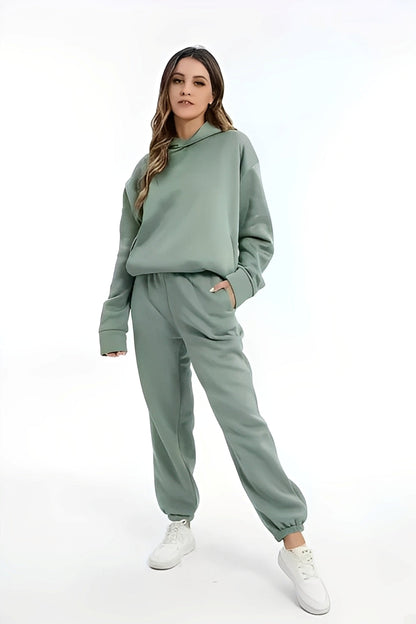 Adelia – Jednobarevný Hoodie-Set