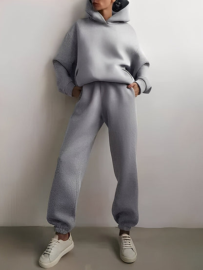 Adelia – Jednobarevný Hoodie-Set