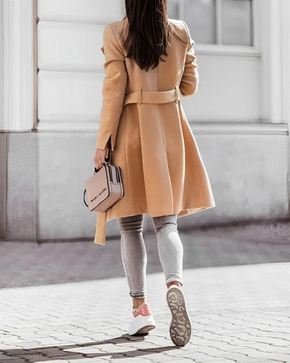 Deena - Elegantní, pohodlný vlněný kabát pro dámy