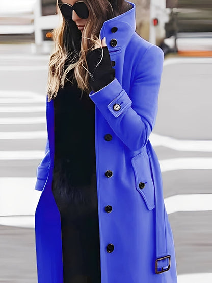 Mikaela - Elegantní, úzký vlněný kabát pro ženy