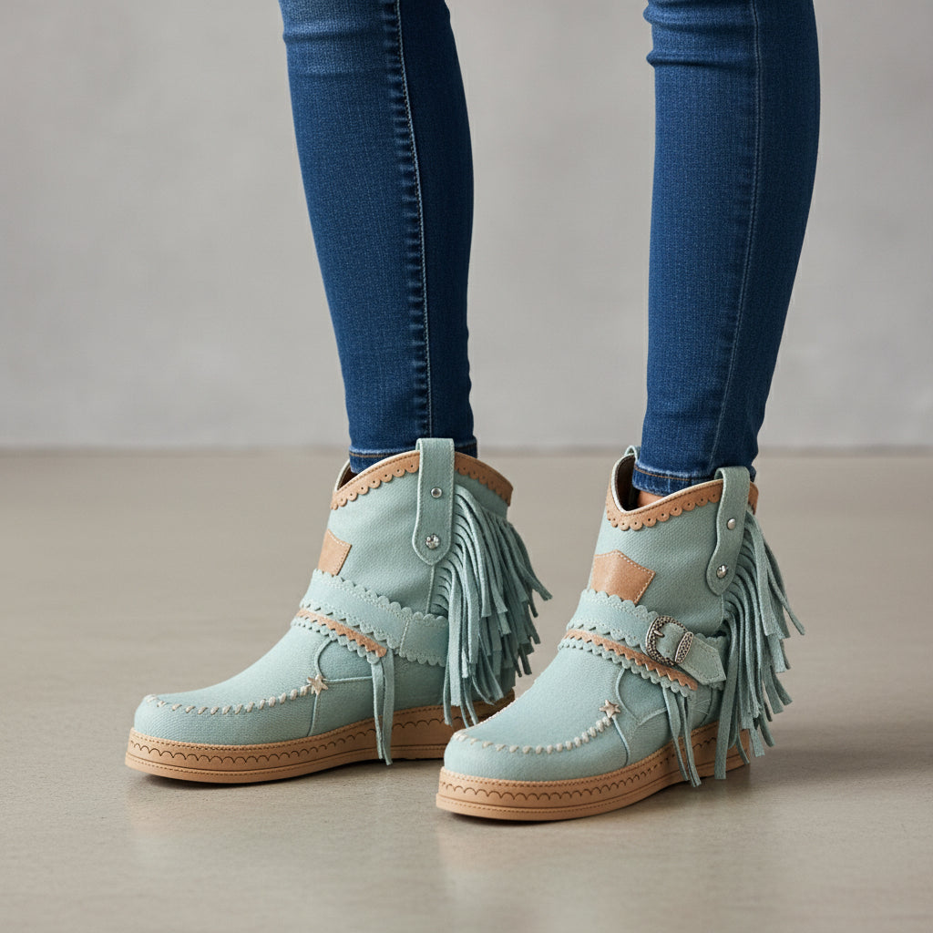 Brianna - Stylové boho kotníkové boty