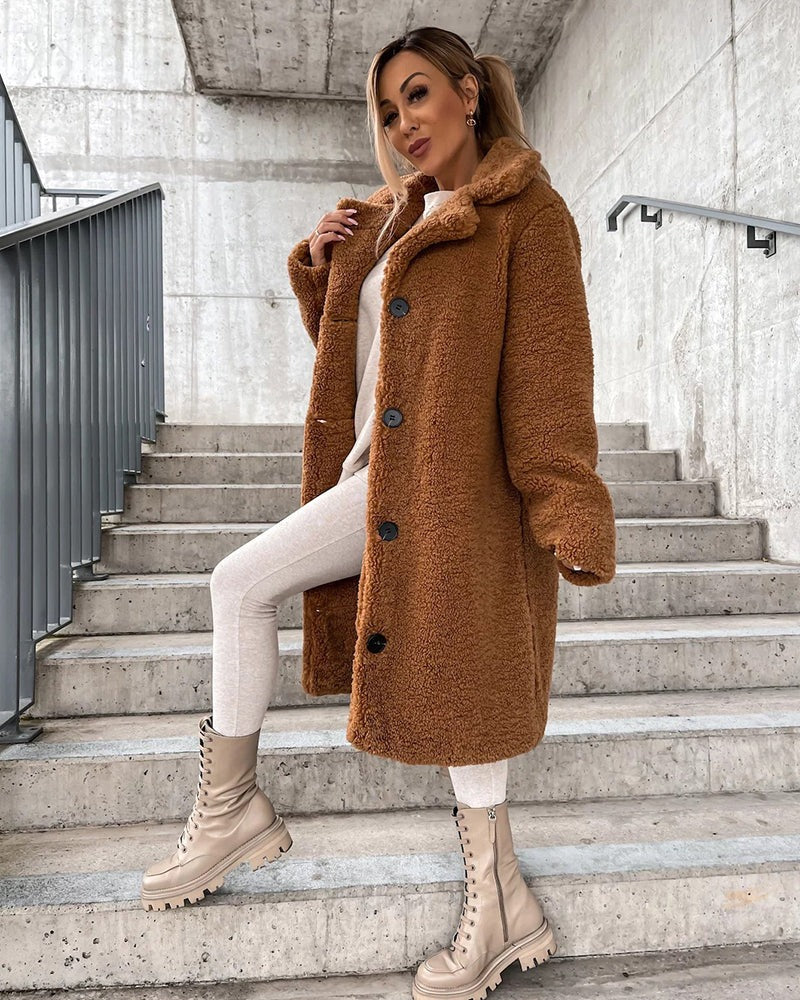 Georgiana - Elegantní umělá kožešinová bunda pro ženy