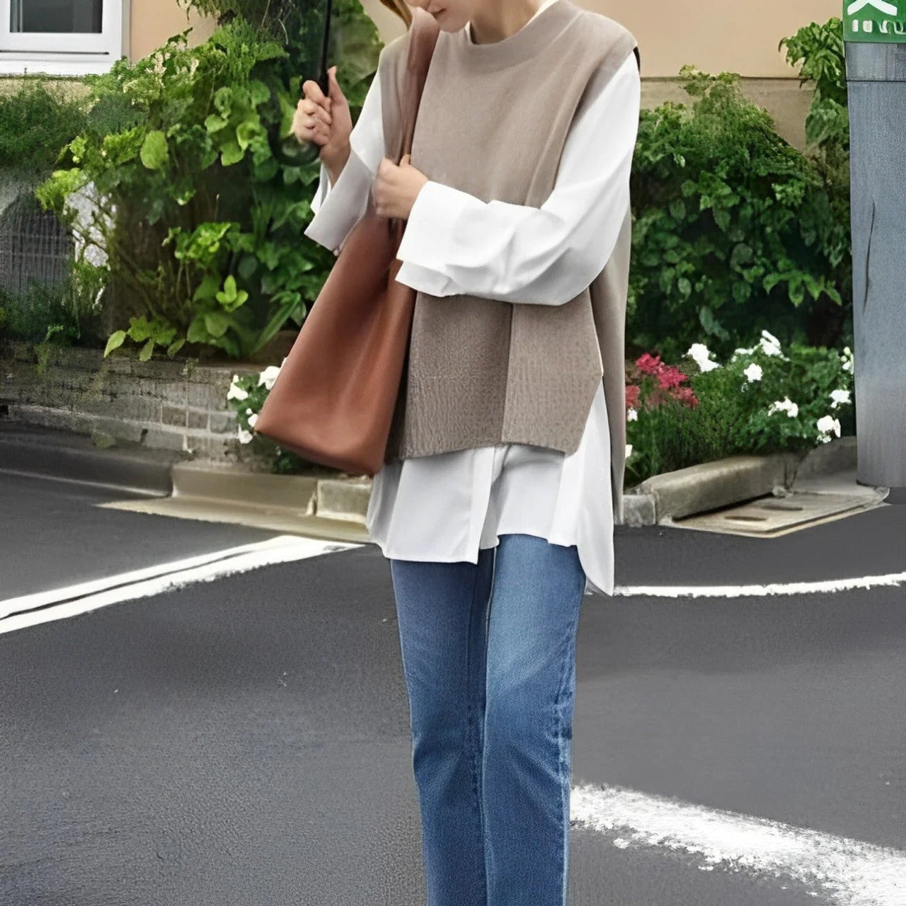 Emmeline - Stylová, volně sedící pletená vesta pro ženy