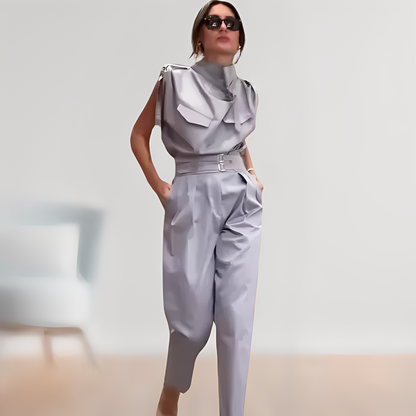 Leona – Stylový bezrukávový overal
