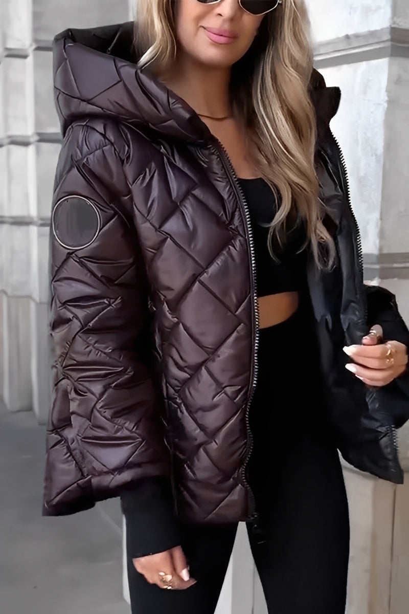 Irene - Moderní, teplá mikina s kapucí na zip pro dámy