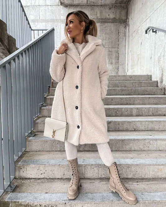 Georgiana - Elegantní umělá kožešinová bunda pro ženy