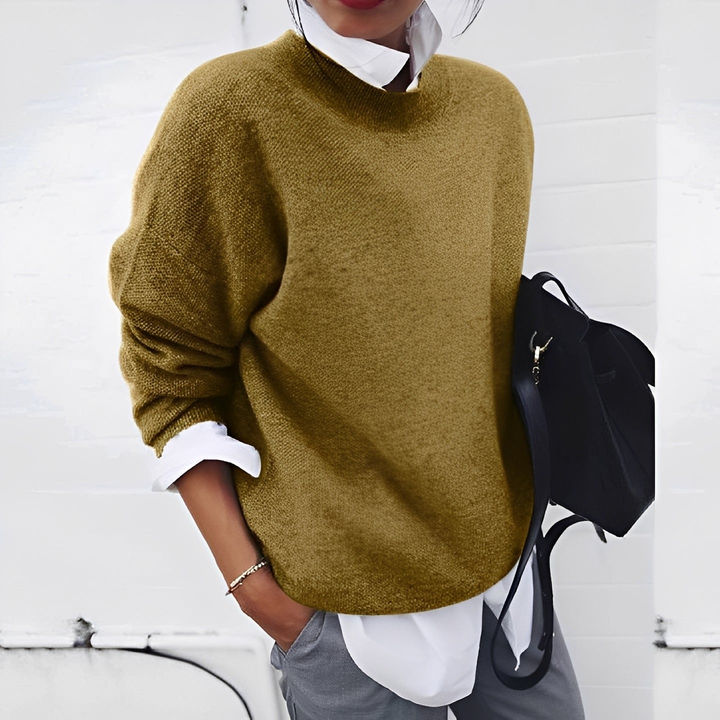 Zinnia - Stylový teplý kašmírový svetr pro ženy
