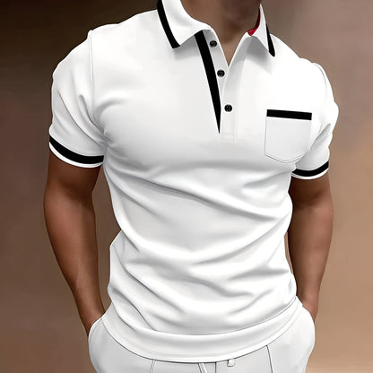 Callahan - Stylové polo triko s kapsou pro muže