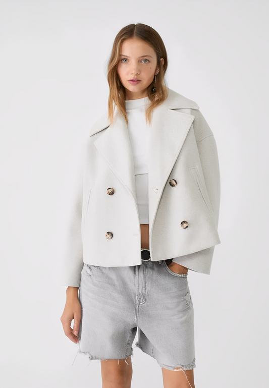 Claire – Krátká Elegantní Dvouradá Bunda