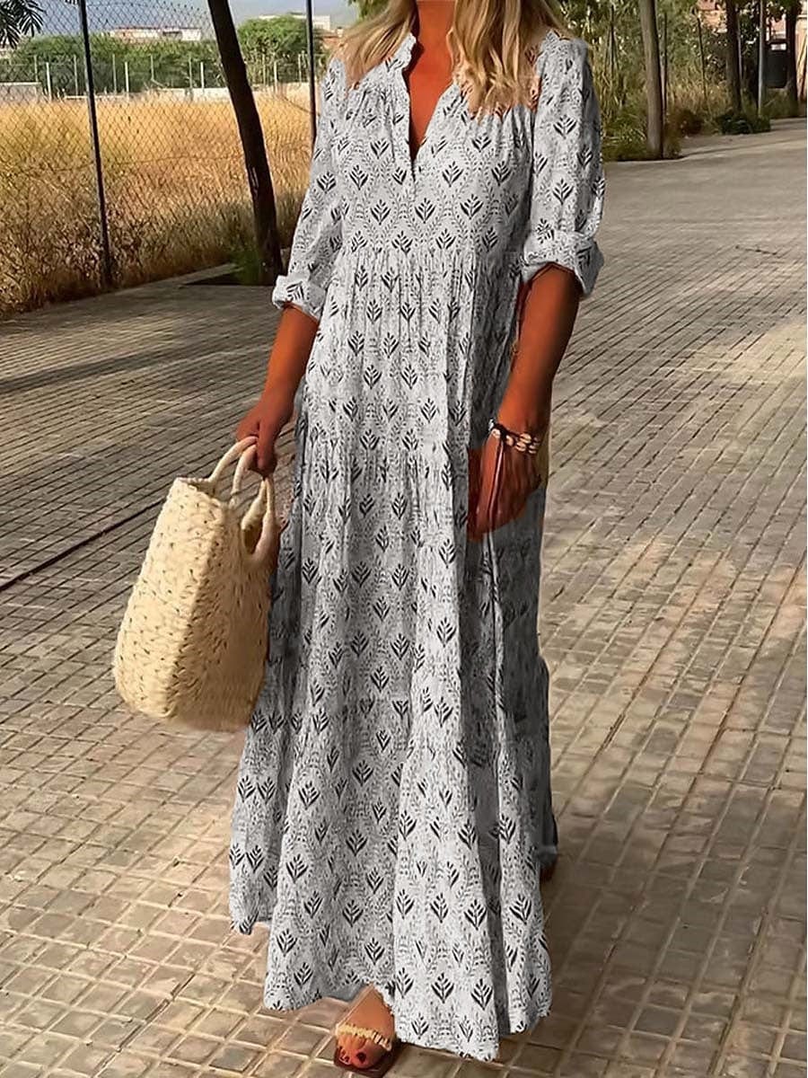 Birgitta – Elegantní maxi šaty s krásným střihem