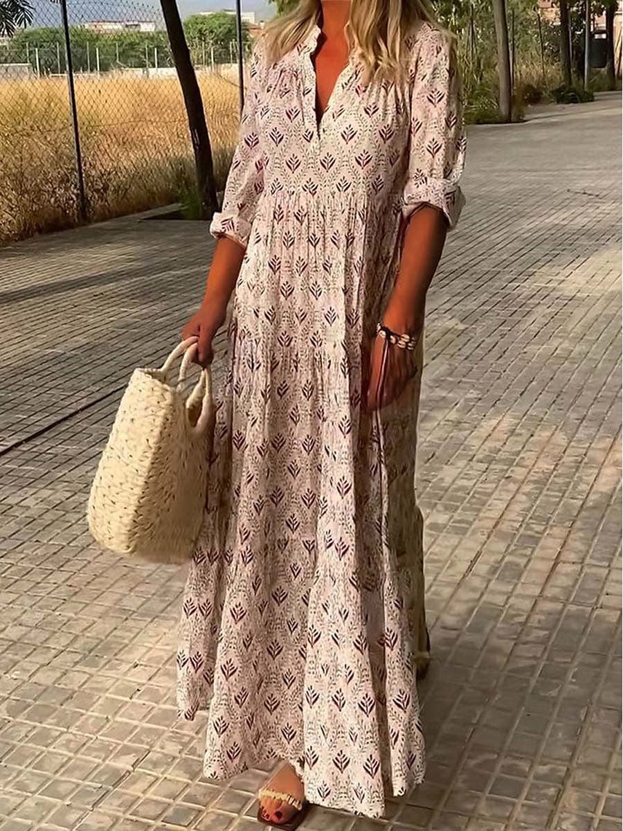 Birgitta – Elegantní maxi šaty s krásným střihem