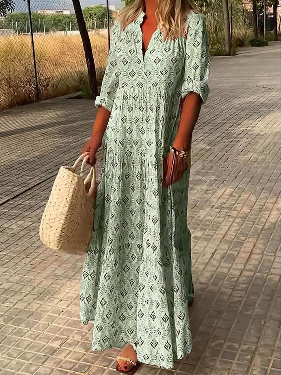 Birgitta – Elegantní maxi šaty s krásným střihem