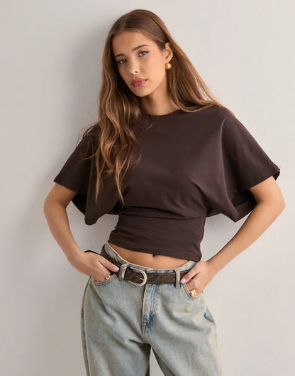 Leonie – Pohodlný Top s Elastickým Pásem