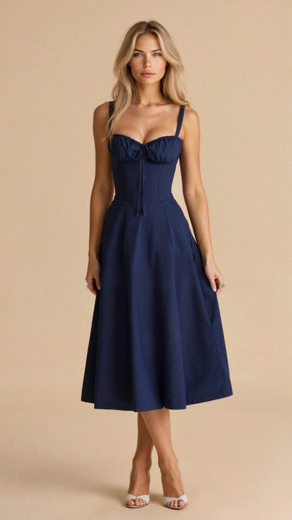Delysia - Květinové Bustier Šaty Tvarující Elegance