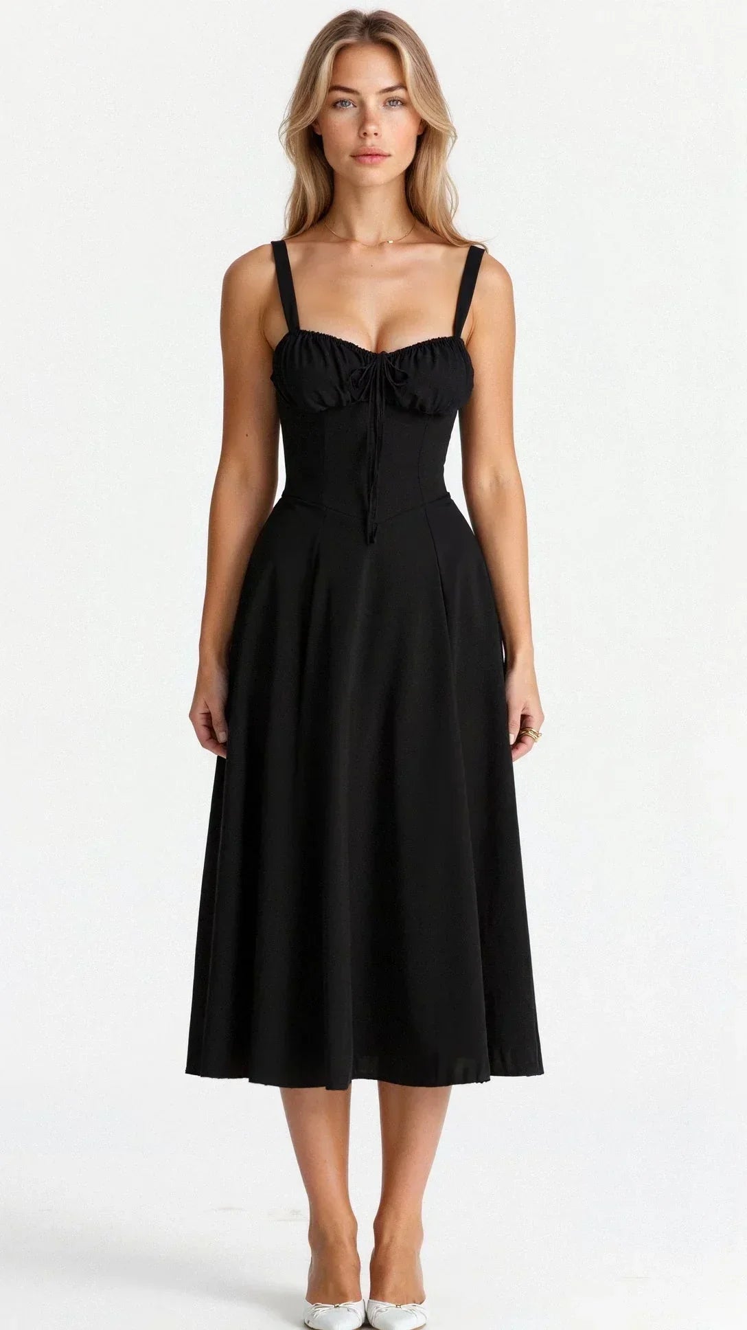 Delysia - Květinové Bustier Šaty Tvarující Elegance