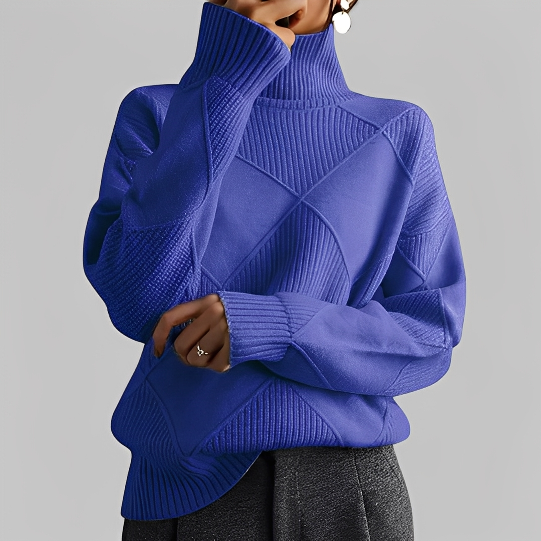 Mariette - Oversized zimní rolákový svetr pro ženy