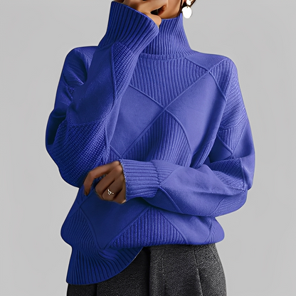 Mariette - Oversized zimní rolákový svetr pro ženy