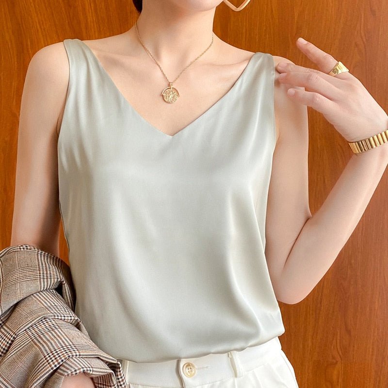 Diya - Stylové V-Neck Top pro ženy